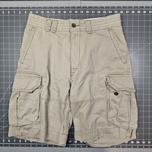 Polo Ralph Lauren Cargo Shorts 32x9 Khaki 90s Relaxed Skater Y2K Preppy Utility